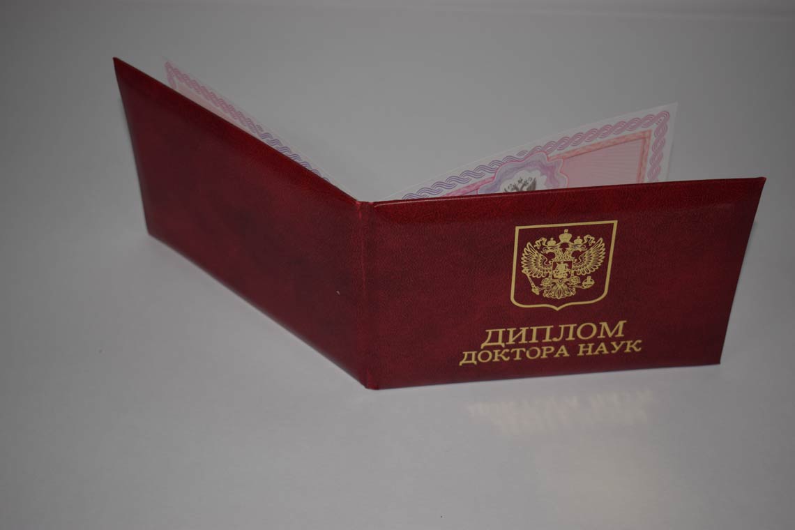Диплом Доктора Наук 2013-2025 в Ачинске корка